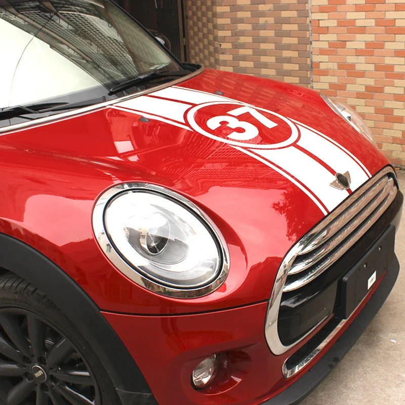 Aftermarket Hood & Rear Door Graphic Decal for Mini Cooper F55 (2015–2016) / F5