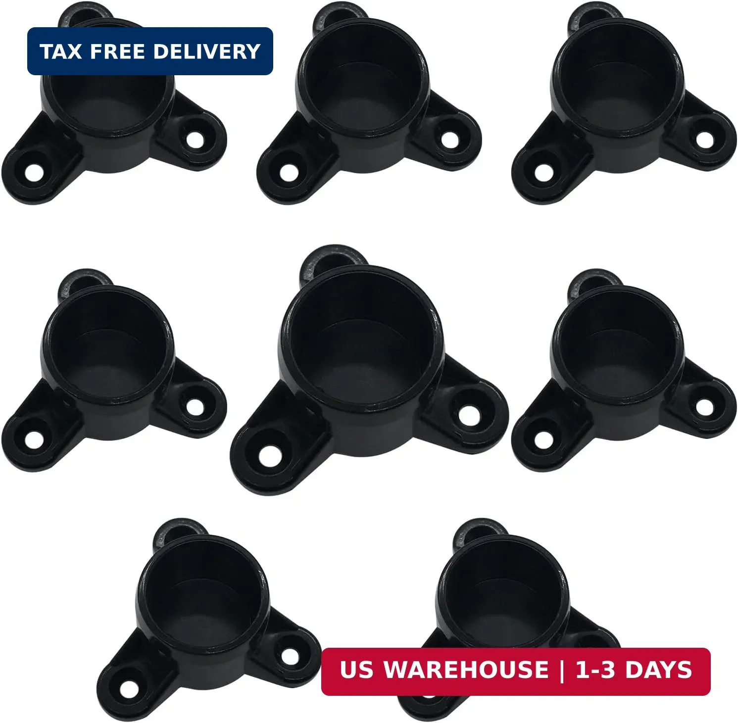 1-1/2" PVC Table Leg Cap Fittings, Round Furniture Grade Rod Holder Projects for