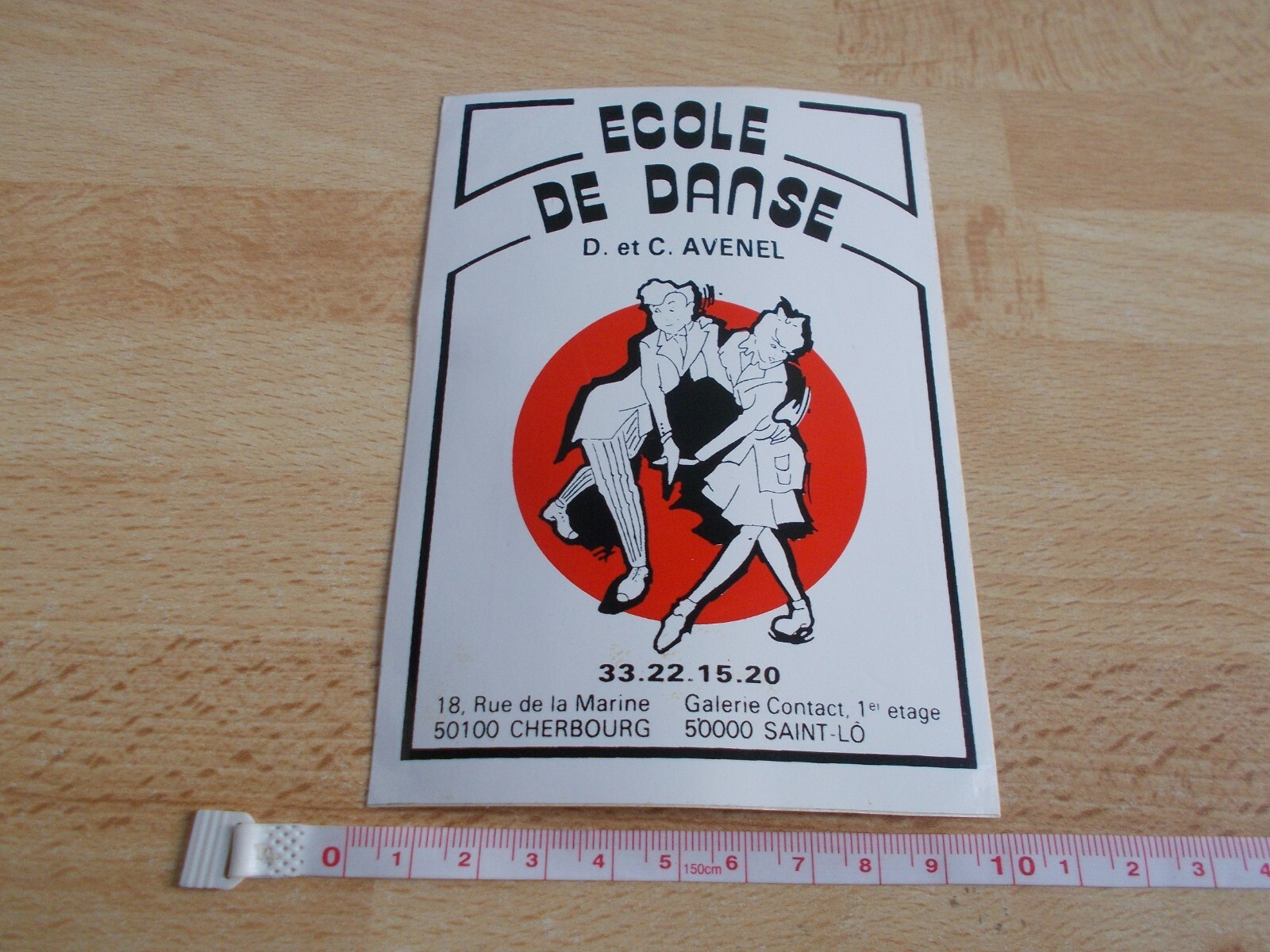 Sticker École Of Danse – D. And C.Avenel – Cherbourg – Saint-Lô