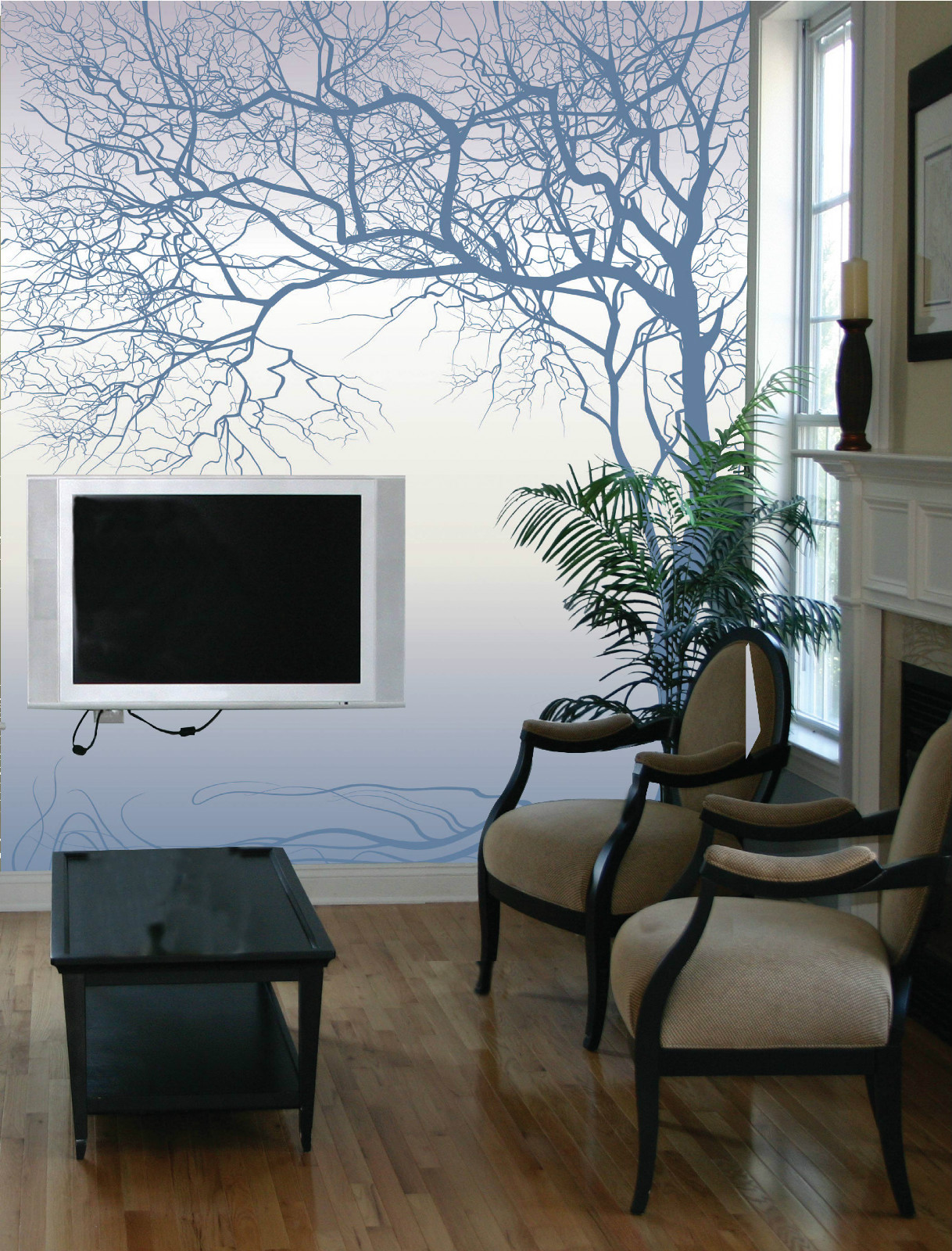 3D Beautiful Bare Tree Picture 29 Wall Paper Wall Print Decal Wall AJ Wall Paper