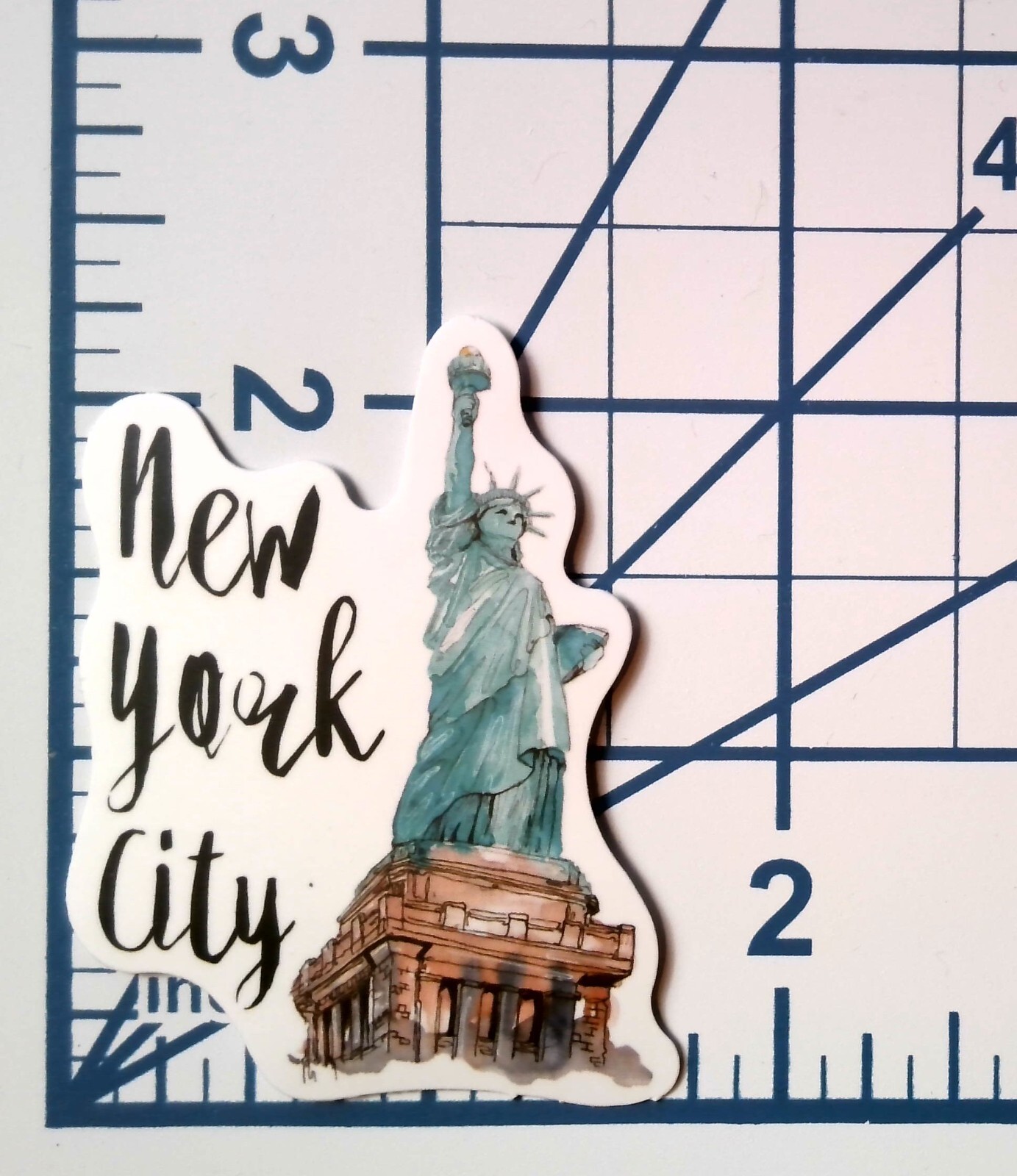 Statue of Liberty Sticker New York City Vinyl Die Cut Scrapbooking Journal Gift