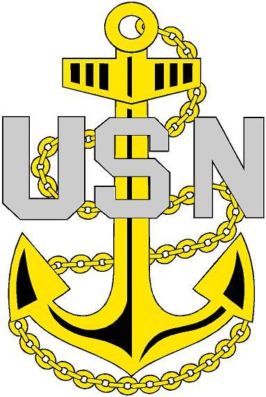 US Navy – Chief Petty Officer (2 small or 1 Large)  Vinyl Decal