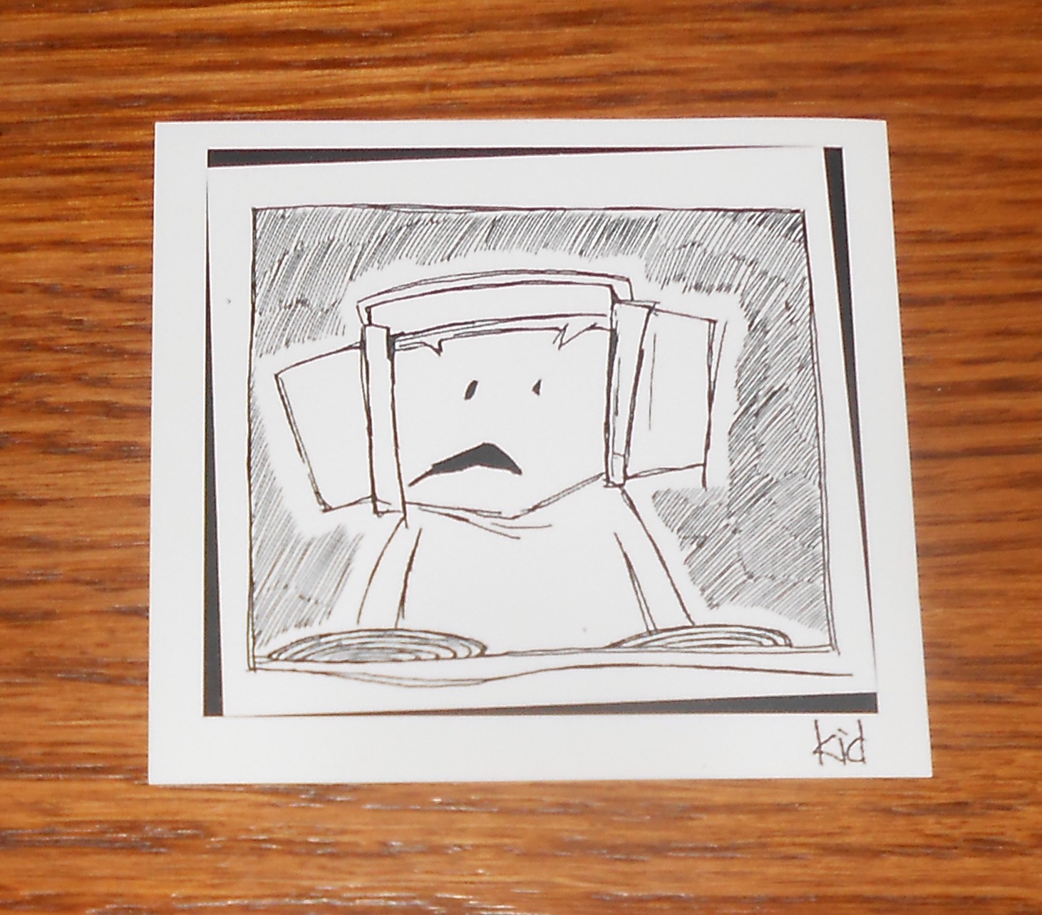 Kid Koala Sticker Square Promo Eric San DJ 3×3