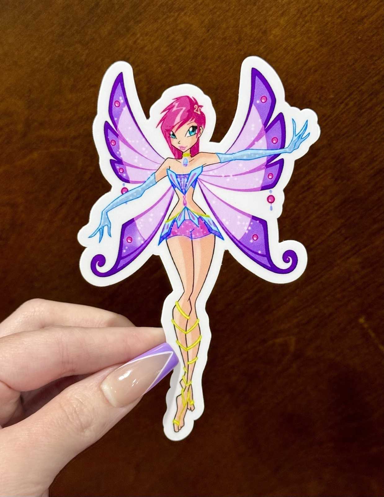 5” Jumbo Large Winx Club Tecna Enchantix Fairy Vinyl Sticker