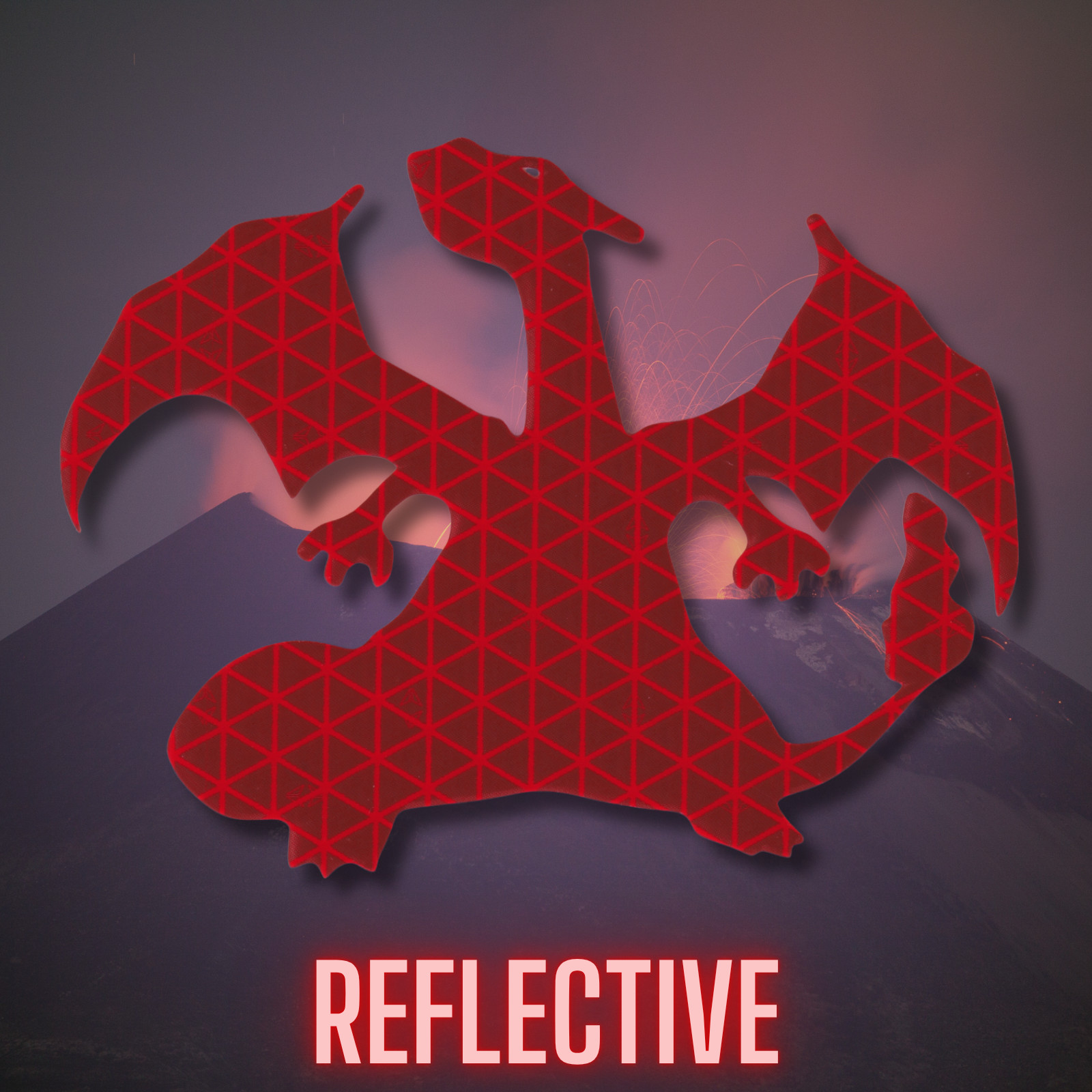 Charizard Reflective Decal Pokemon Reflector Sticker for Car Bike Helmet Mailbox