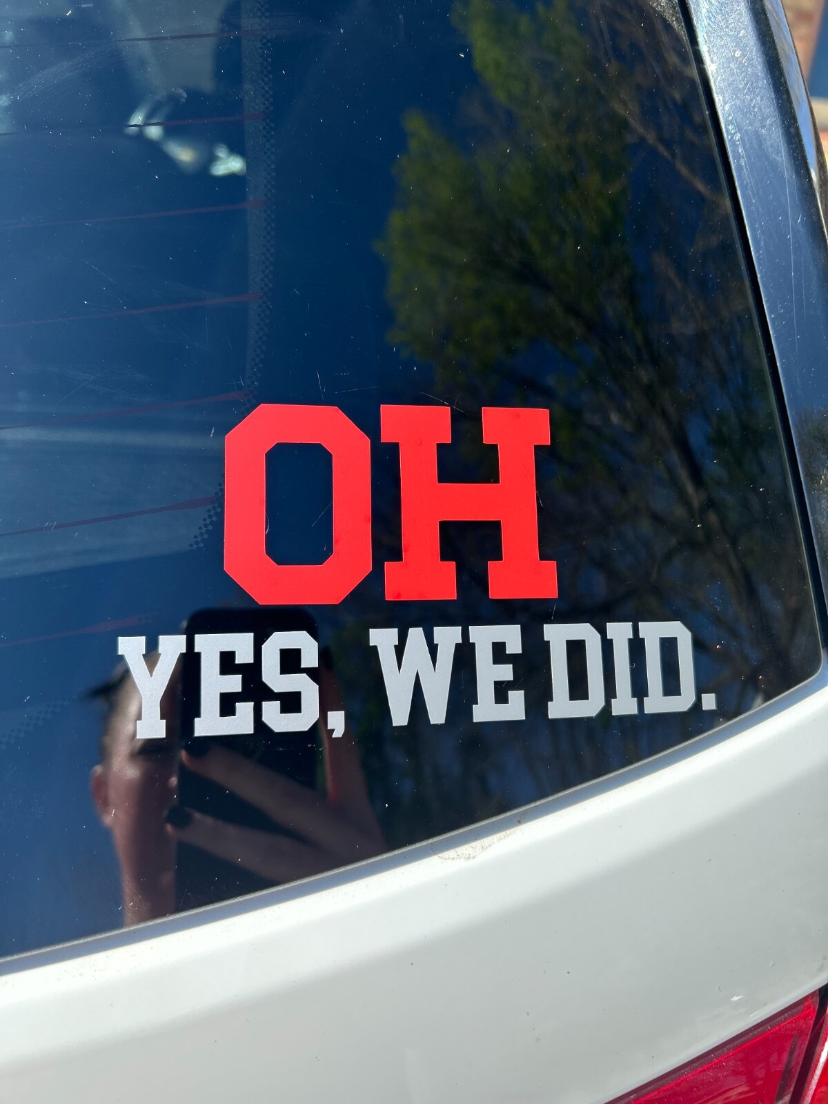 Ohio State University "OH Yes, We Did." Vinyl 5" by 4" Decal Sticker Go Bucks!