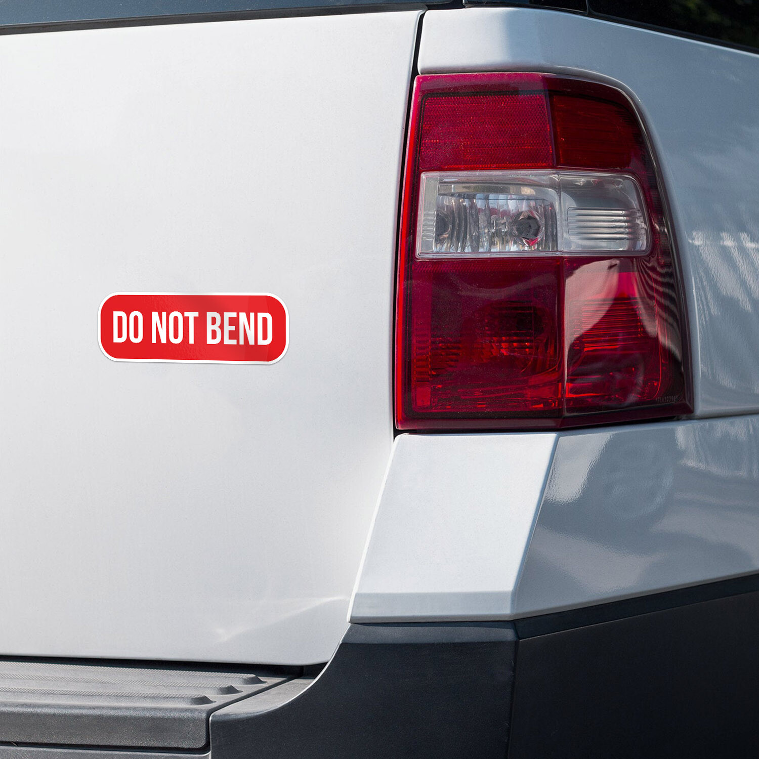 Do Not Bend Car Bumper Vinyl Sticker Decal