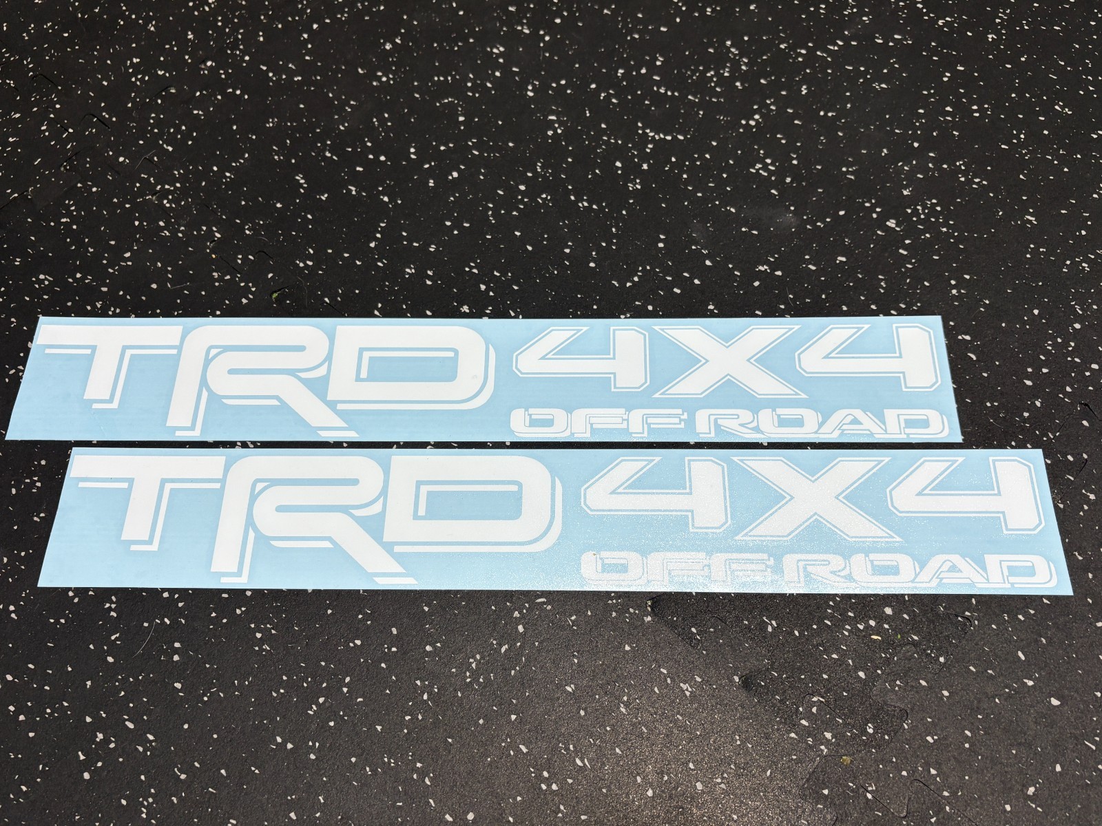 2x White TRD 4×4 Off Road Vinyl Decal fits Tacoma Tundra Truck (Outdoor Use)
