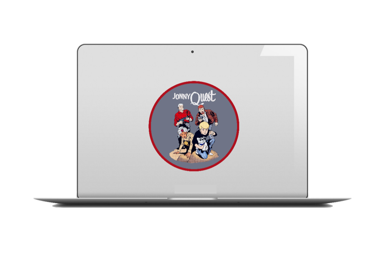 Cartoons – Jonny Quest – 4" Vinyl Decal Car Trailer Laptop Cooler Truck Tumbler