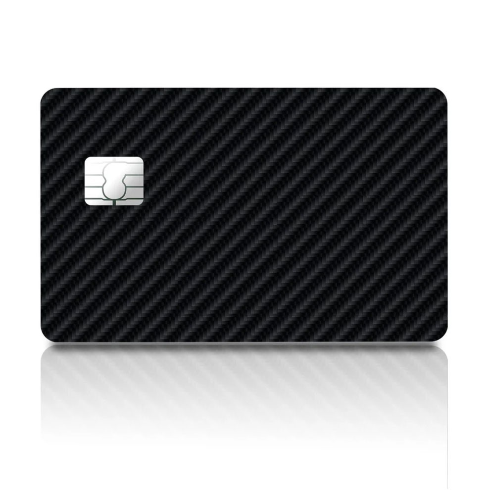 4 Pack Carbon Fibre Credit Card Skin Decal Set Tech Automotive Racing 4X Cover