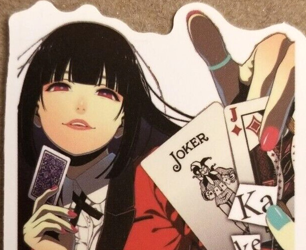 Casino Girl Sticker Joker Blackjack Poker Black Jack Cards Halloween Anime Manga