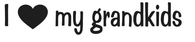 I LOVE MY GRANDKIDS VINYL DECAL CHILDREN GRANDMA GRANDPA MOM DAD CHOOOSE COLOR