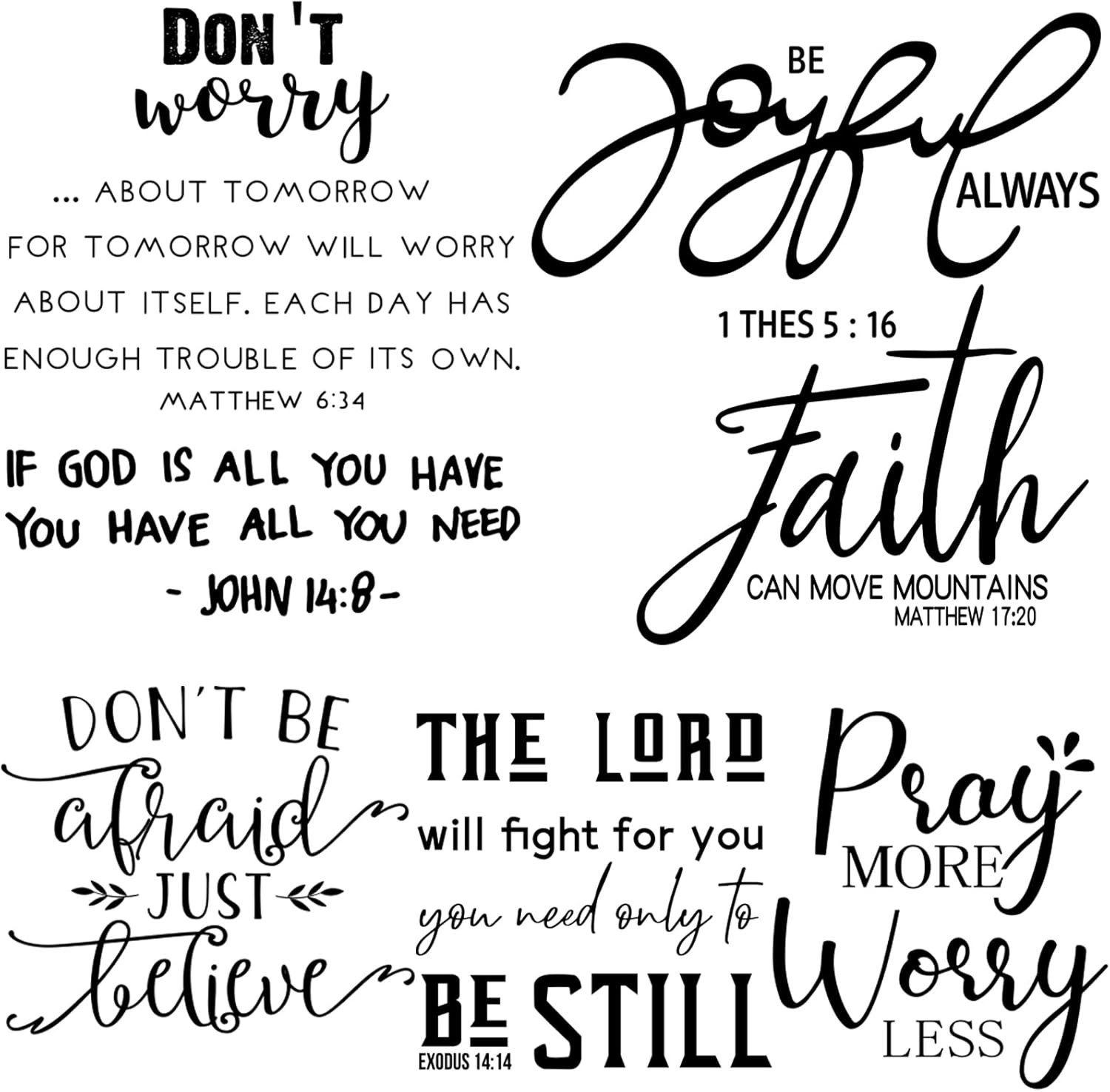 Beautiful Bible Verse Decals – Decorative and Motivational Wall Art for Adults