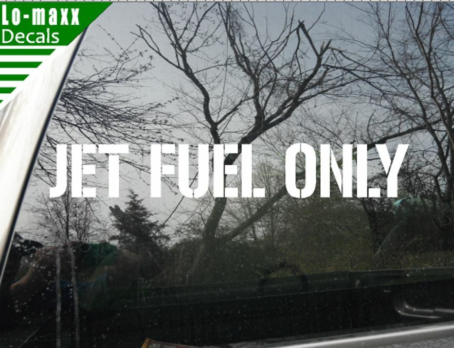 Jet fuel Only Aircraft Graphic Durable High Performance Die Cut Vinyl Decal