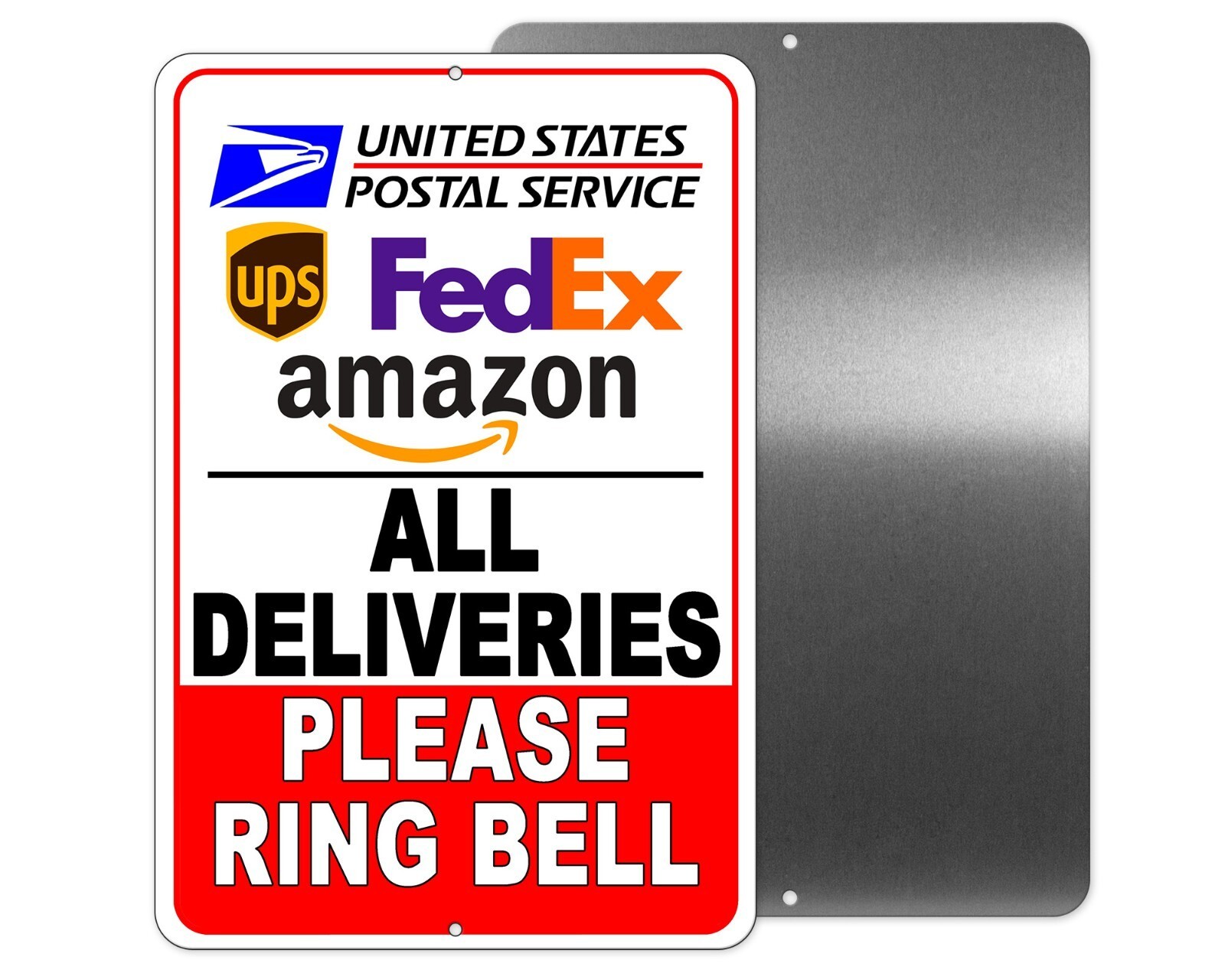 Deliveries Please Ring Bell Sign Or Decal 6 Sizes packages delivery
