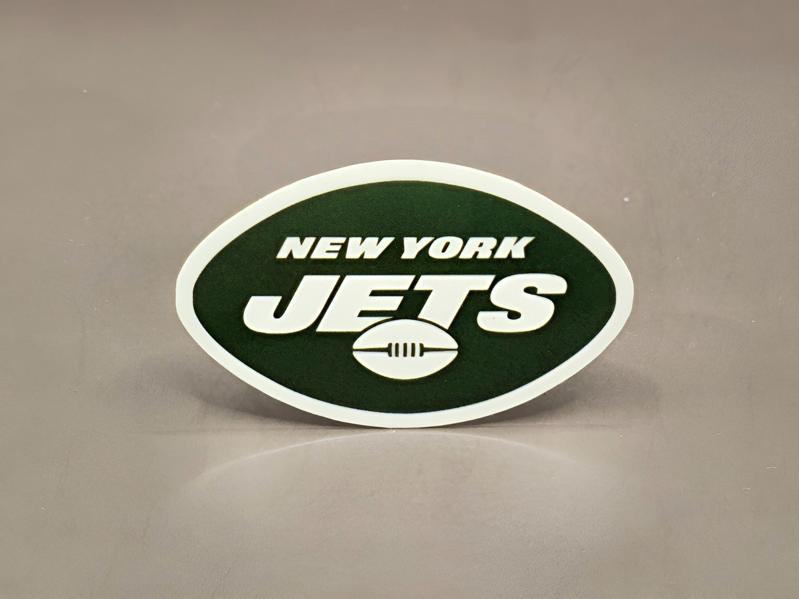 Football Inspired Stickers NY Gang Green Helmet Pilot New York Jets Decals