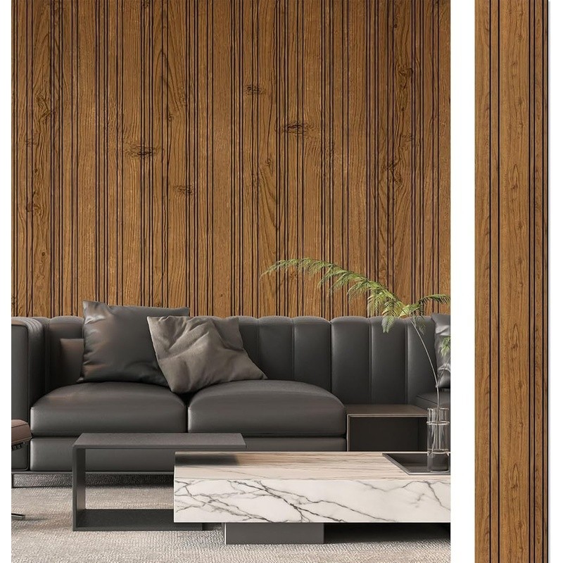 Lightweight Faux Wood Wall Panels Easy Install Eco-Friendly Durable Home Decor