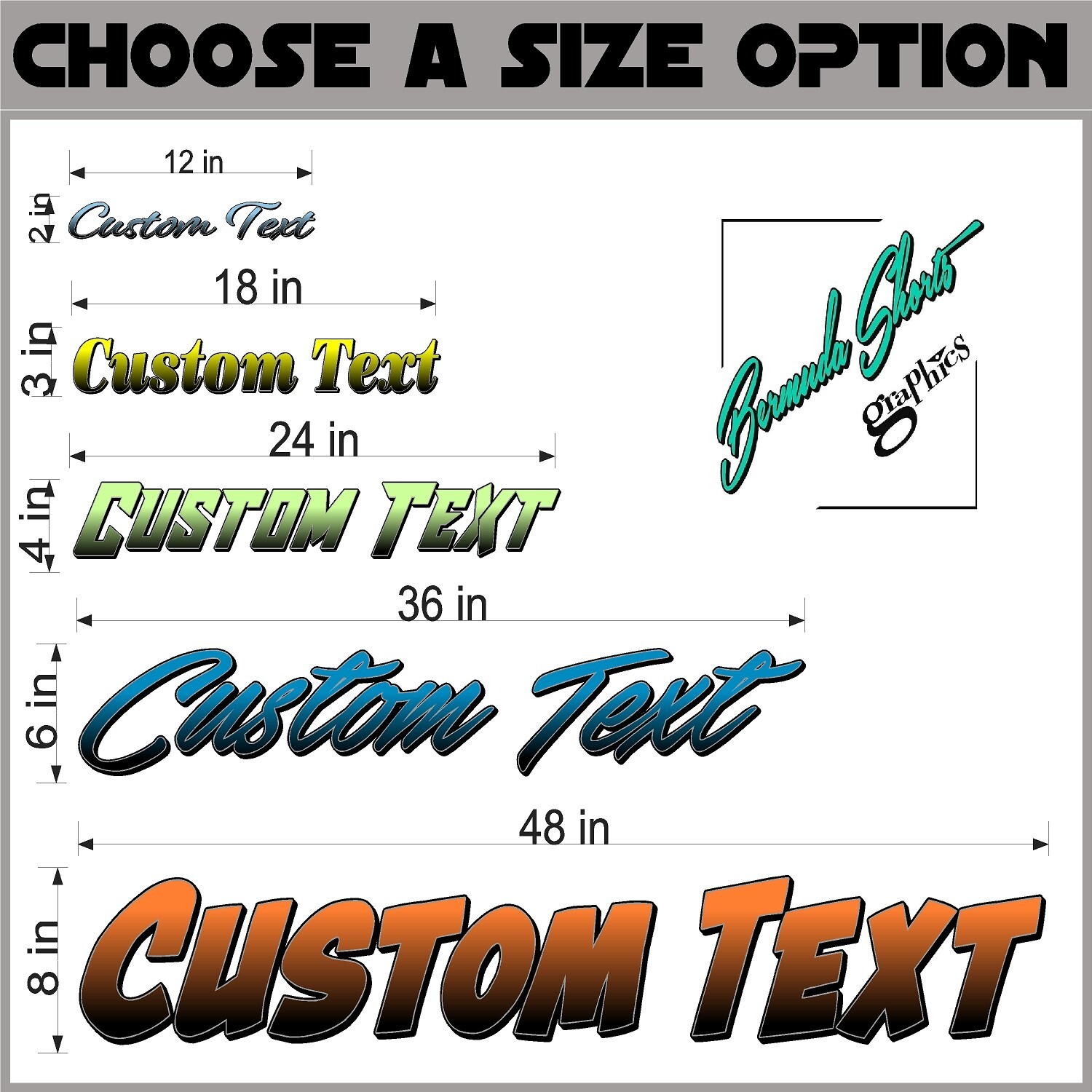 Custom Windshield Decal, Personalized Premium Automotive Vinyl text graphic CTDB