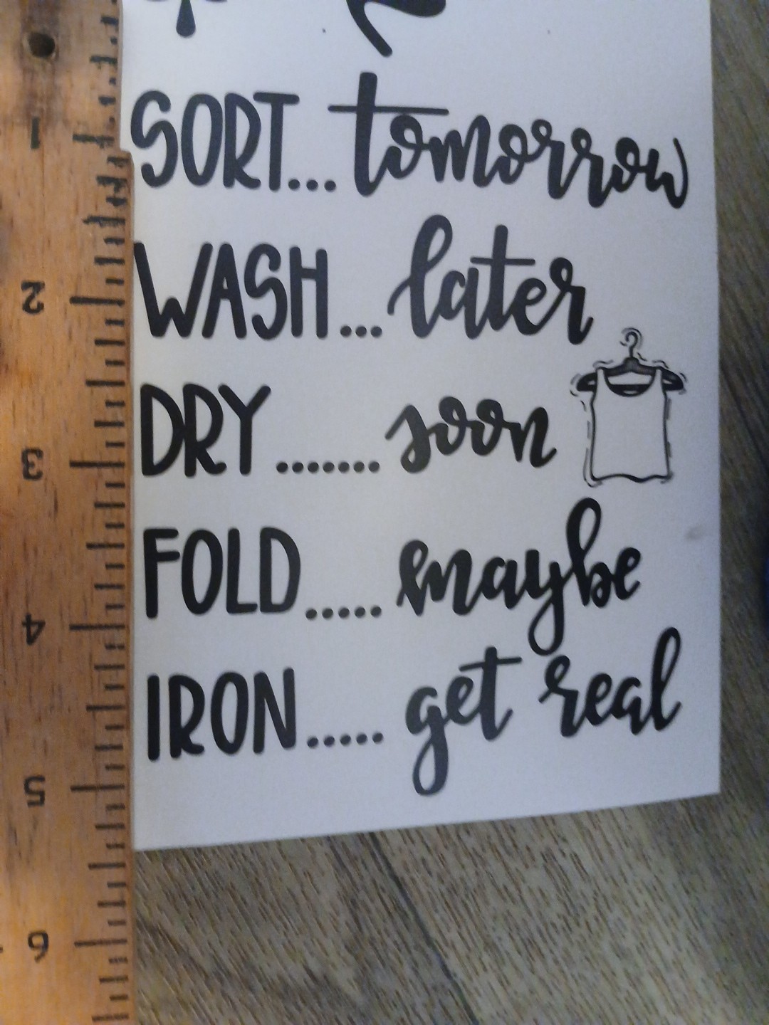 Main Street Wall Stickers Laundry Room 8 Sheets Removable Decals NIP. 1 Price