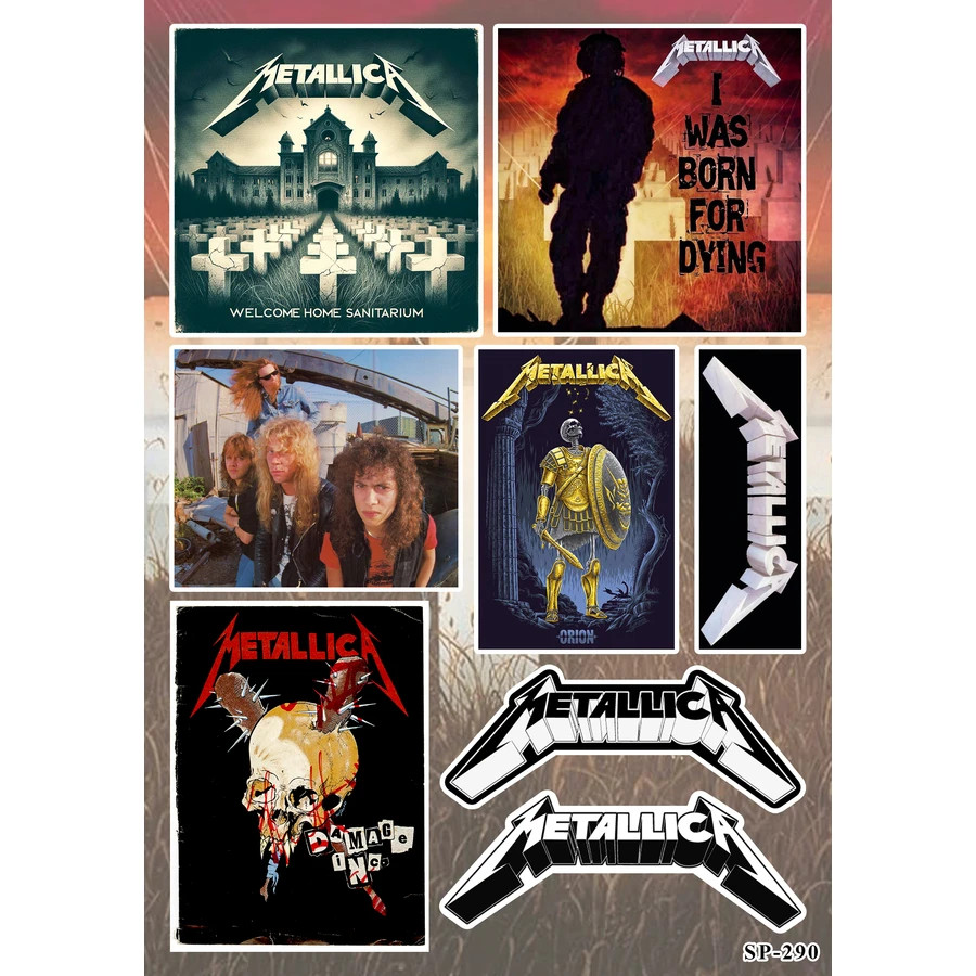 Metallica Stickers Welcome Home Sanitarium Orion Damage Inc The Unforgiven Album