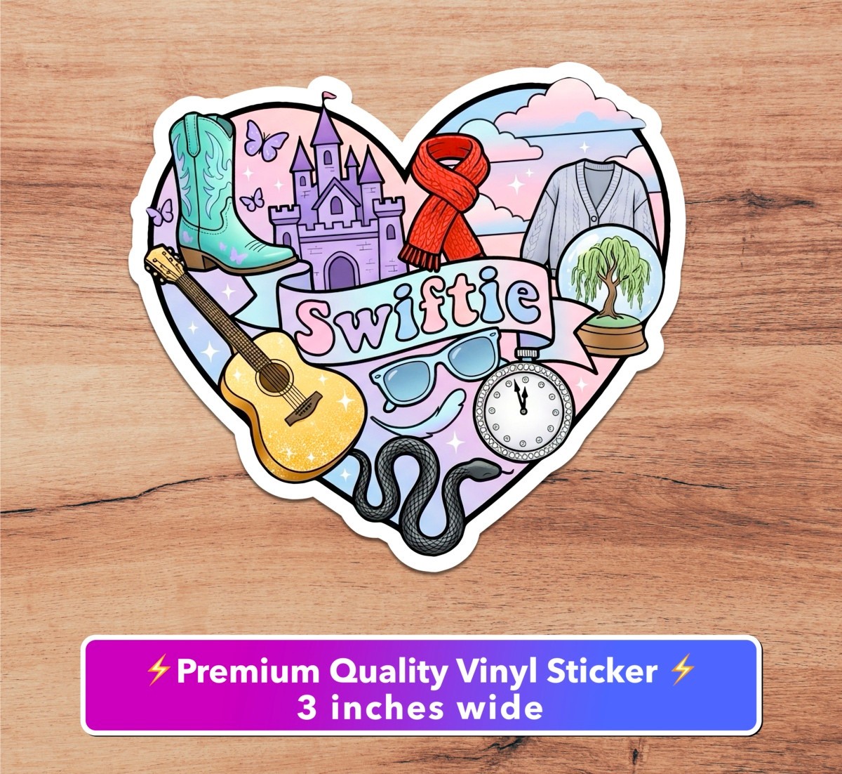 Taylor Swift Premium Vinyl Sticker Car Truck Pop Country Swiftie Decal Free Ship