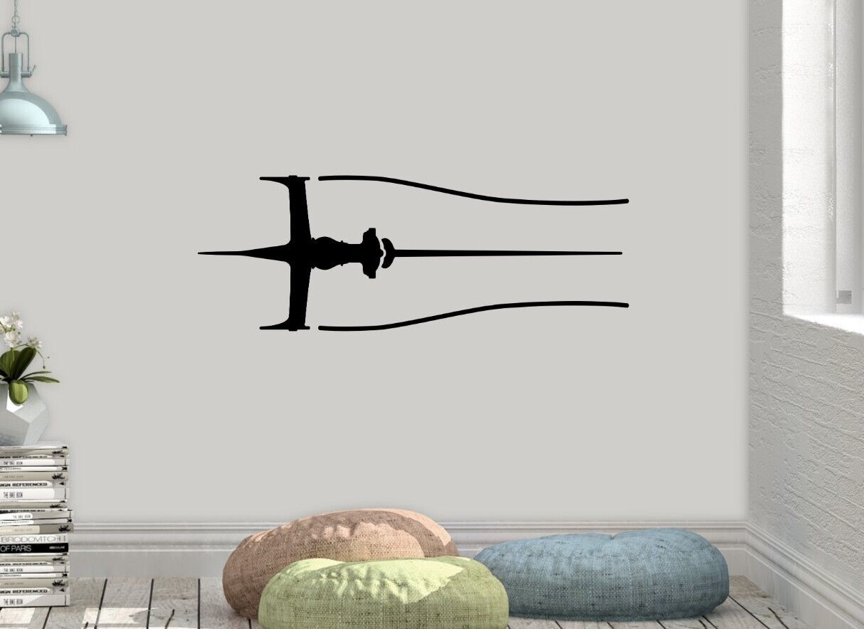 Cowboy Bebop Ship Swordfish Design Anime Space Wall Art decal Vinyl Sticker