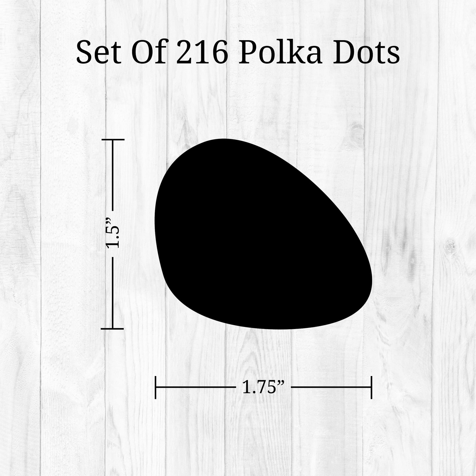 WALL PALZ Black Dots Wall Decals 216 Count