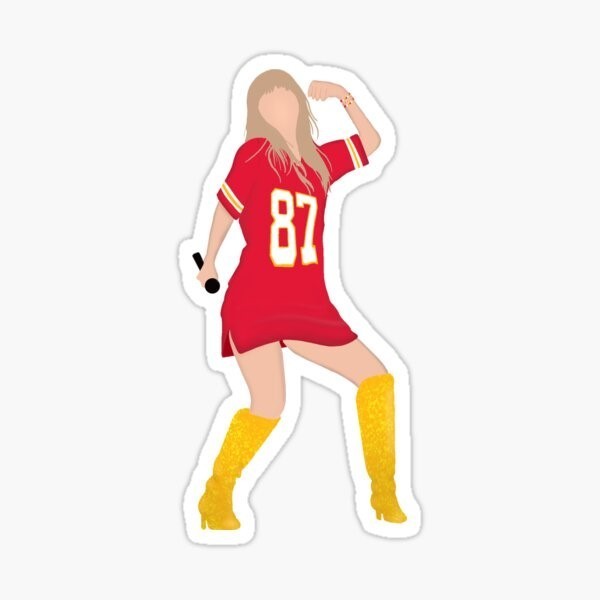 Taylor Swift Travis Kelce, Vinyl Die Cut Sticker