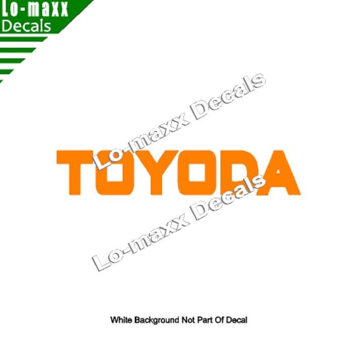 TOYODA Premium Custom Graphics Die-Cut Vinyl Decal for High-Octane Style