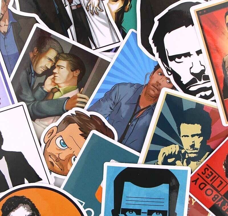 HOUSE Stickers ~ Dr. Gregory ~ EVERYBODY LIES ~ TV Show~Laptop Waterproof Decals