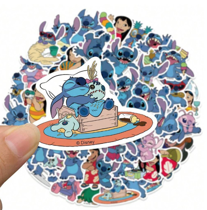 50PCS Lilo and Stitch Vinyl Waterproof Stickers – Stickers for Car, Phone etc.