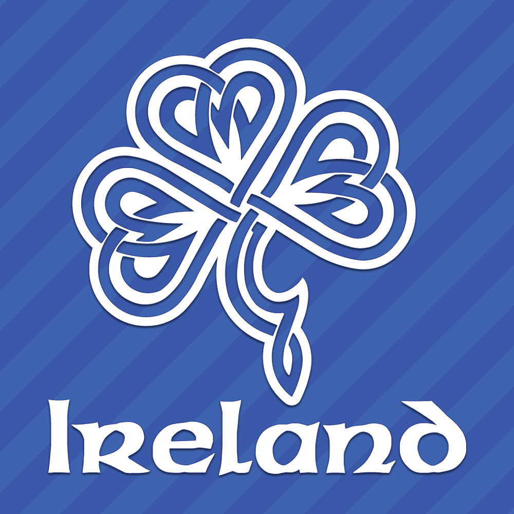 Celtic Knot Irish Shamrock Clover Ireland Vinyl Decal Sticker