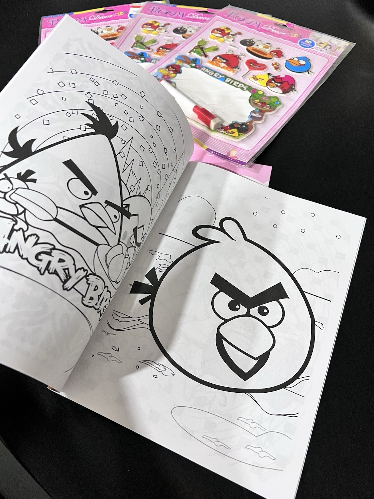Room Decor KIDS Angry Birds 3D Self-Adhesive Foam Decals for Wall Stickers Gamer