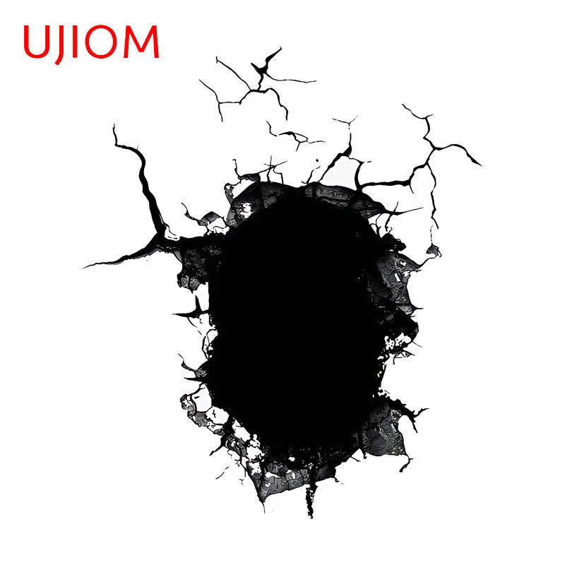 UJIOM Crack Wall Stickers Design Creative Attractive Baby Nursery Room Decal