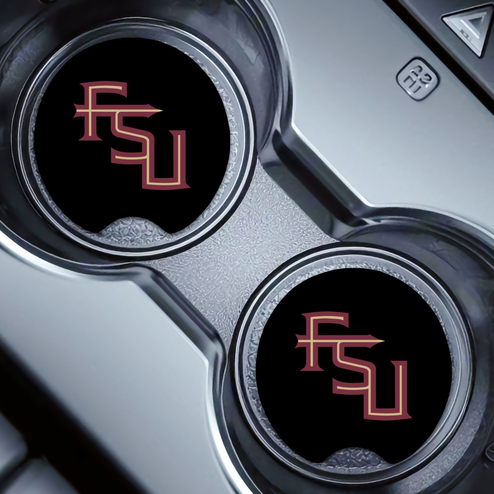 4 Pcs FSU Florida State University Car Cup Holder Coaster Soft & Washable Rubber