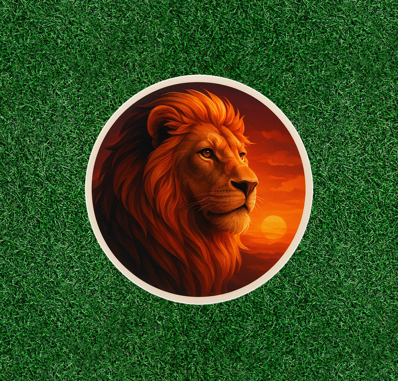 Beautiful Lion head 100% waterproof vinyl sticker decal – many sizes available