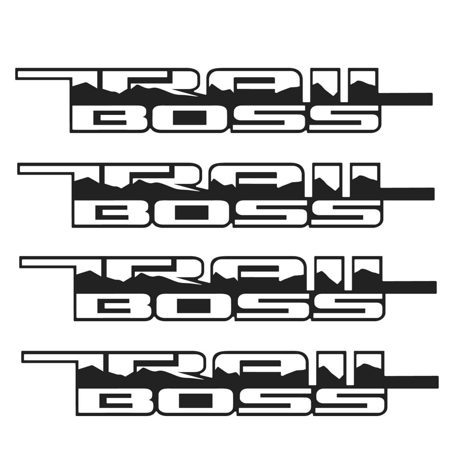 Trail Boss Off Road Mountain Chevy Silverado Decal Laptop Car Truck SUV Sticker