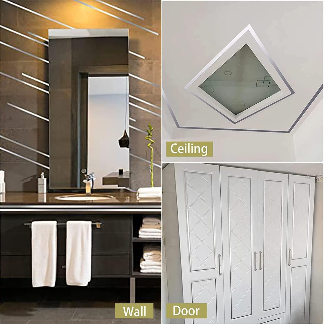 Self-adhesive Ceramics Tile Gap Tape Mildewproof Corner Edges Strip Line Sticker