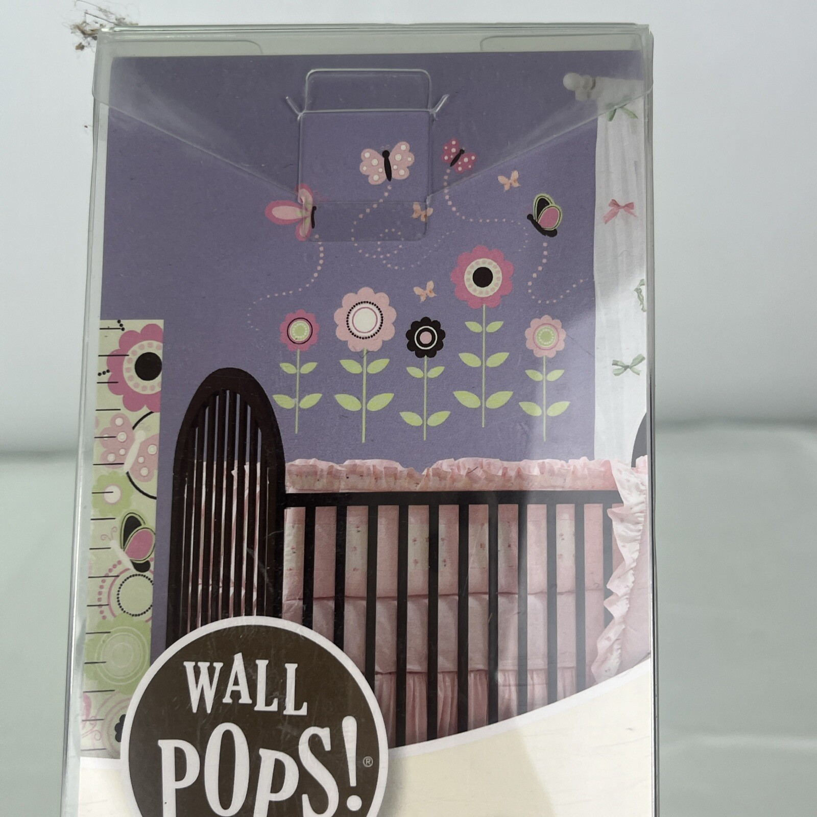 Wall Pops Sticker Art Kit Butterfly Garden 175 Pieces 3D Butterflies Baby Pink