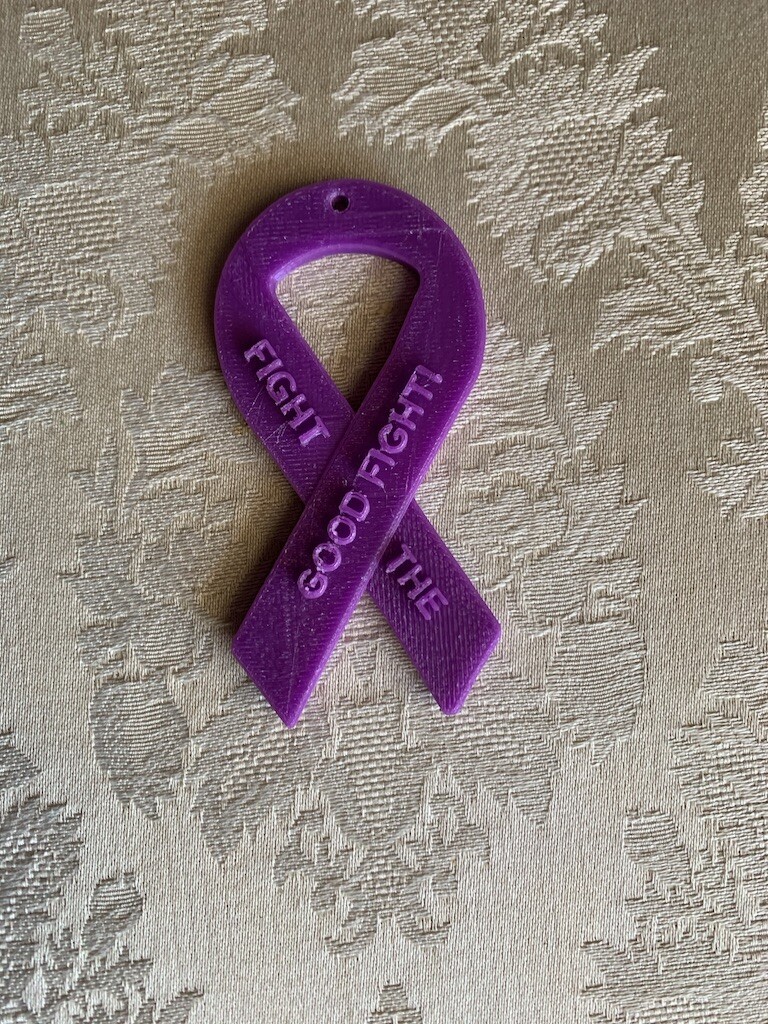 Custom Made 3D Cancer Ribbons for Survivors and Fighters multi color