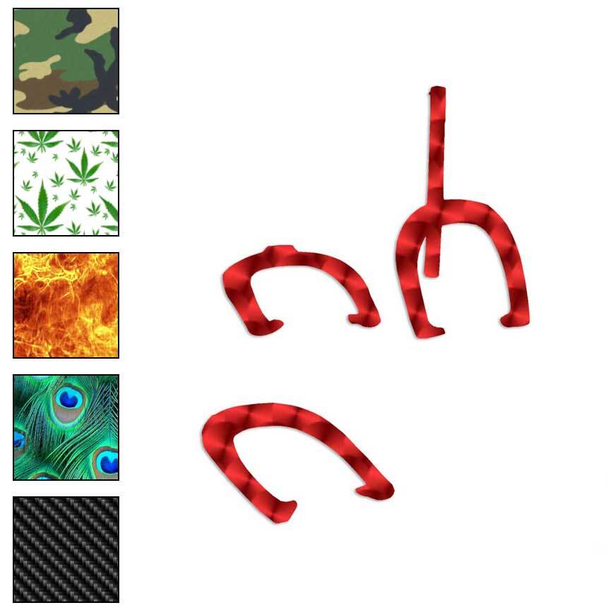 Horse Shoes, Vinyl Decal Sticker, 40 Patterns & 3 Sizes, #888