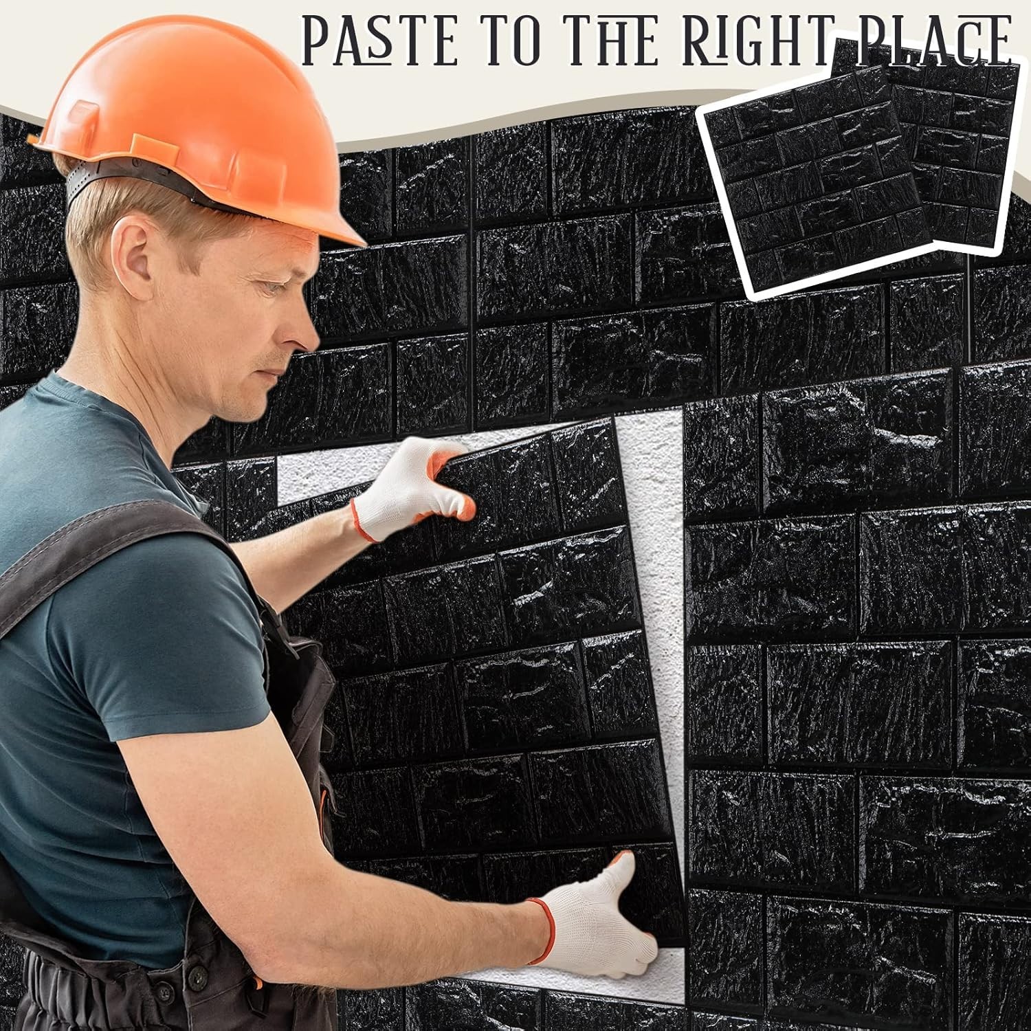 Decorative Self-Adhesive Brick Wall Panels – 30 Pcs Waterproof & Easy to Clean