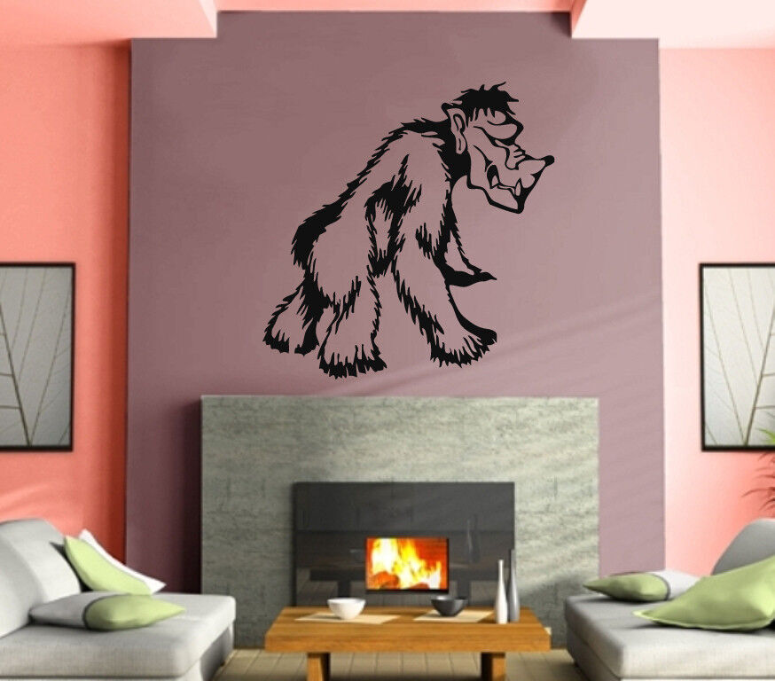 Gorilla Monkey Animal Mural Urban Art Wall Art Decor Vinyl Sticker z357