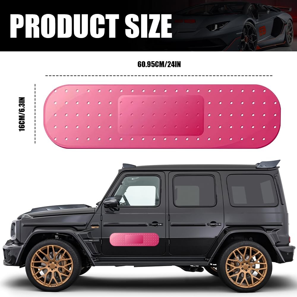 2PCS Car Bandaid Sticker, Giant Car Bumper Sticker Large Bandage Decal, Banda…