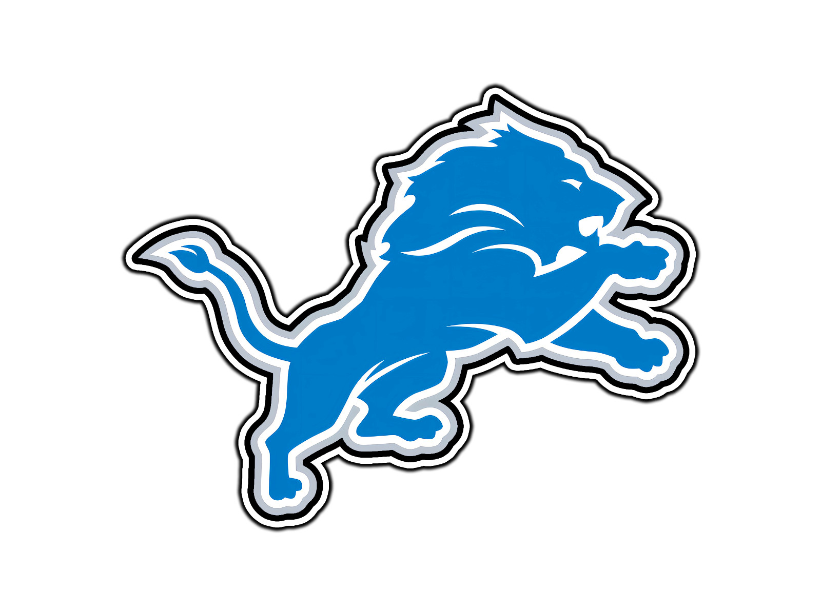 #020 Detroit Lions Logo NFL Waterproof Vinyl Sticker Decal Die-Cut