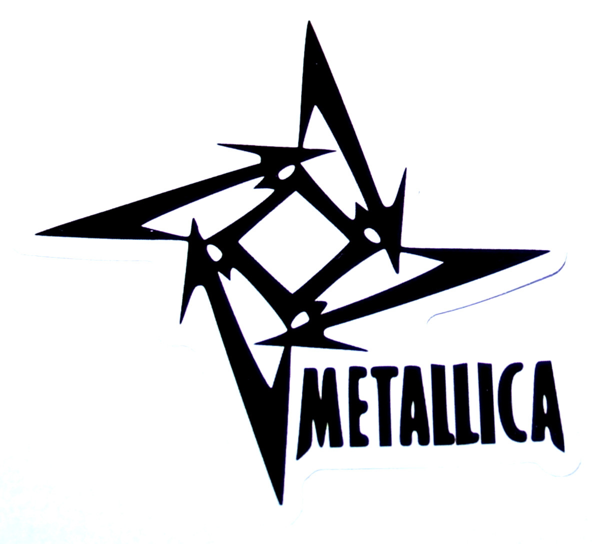 METALLICA – Logo Die Cut Sticker Decal Music Band Rock Metal Metallica