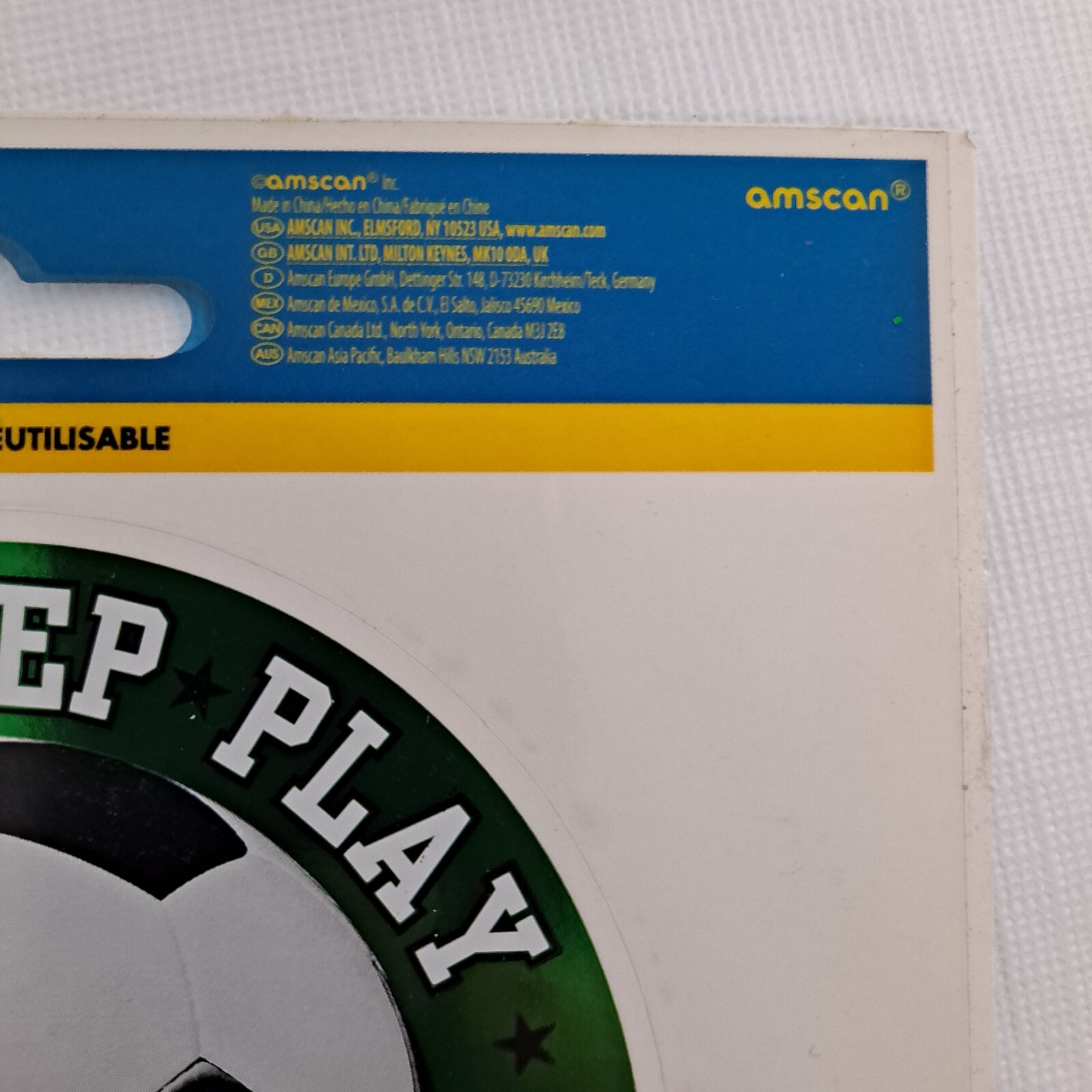 Soccer Car Decal Sports Fan Eat Sleep Play removable reusable sticker 1pc