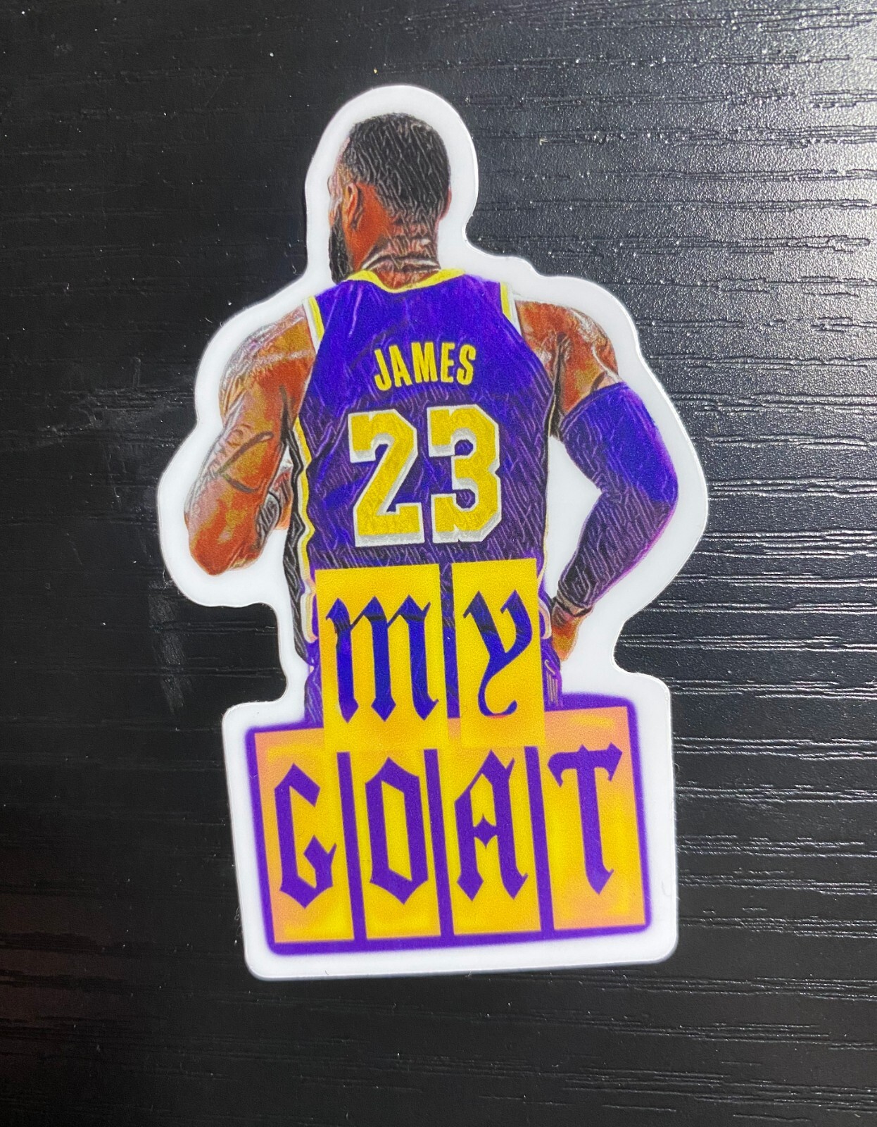 3" x 2" Lebron James 'MY GOAT' Vinyl Matte Sticker