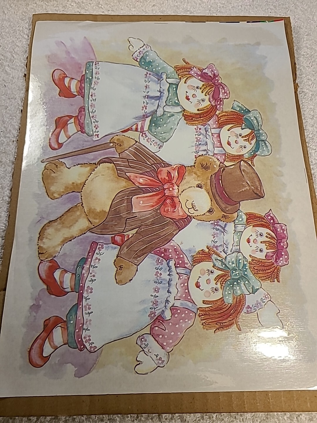LOT OF 3 Springs Art Works Decorative Transfers Raggedy Ann & Andy