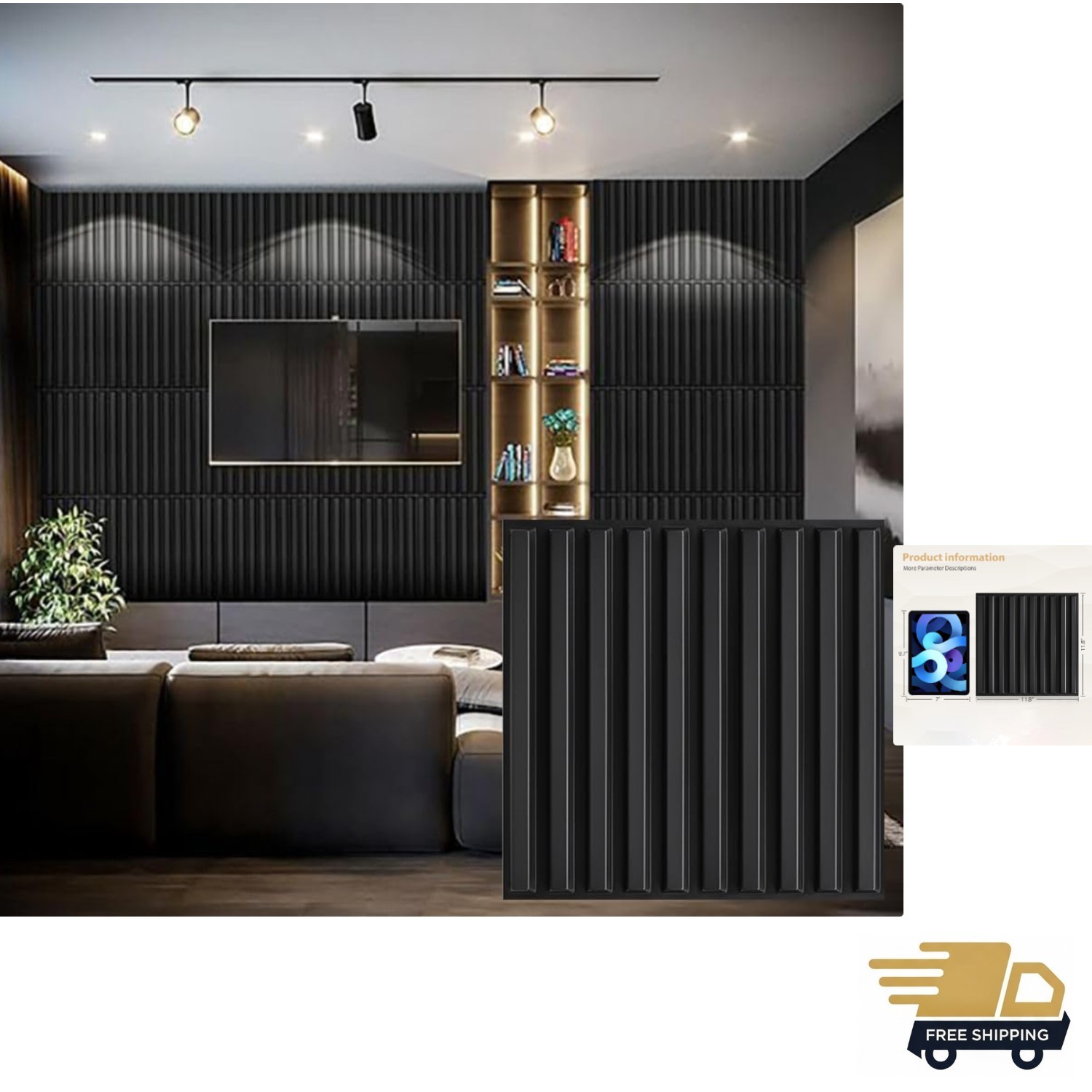 30 Pack 3D Wall Panel for Interior Wall Décor, PVC Flower Textured Wall Panel…